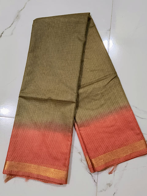 Kota Doria Net Saree - Beige